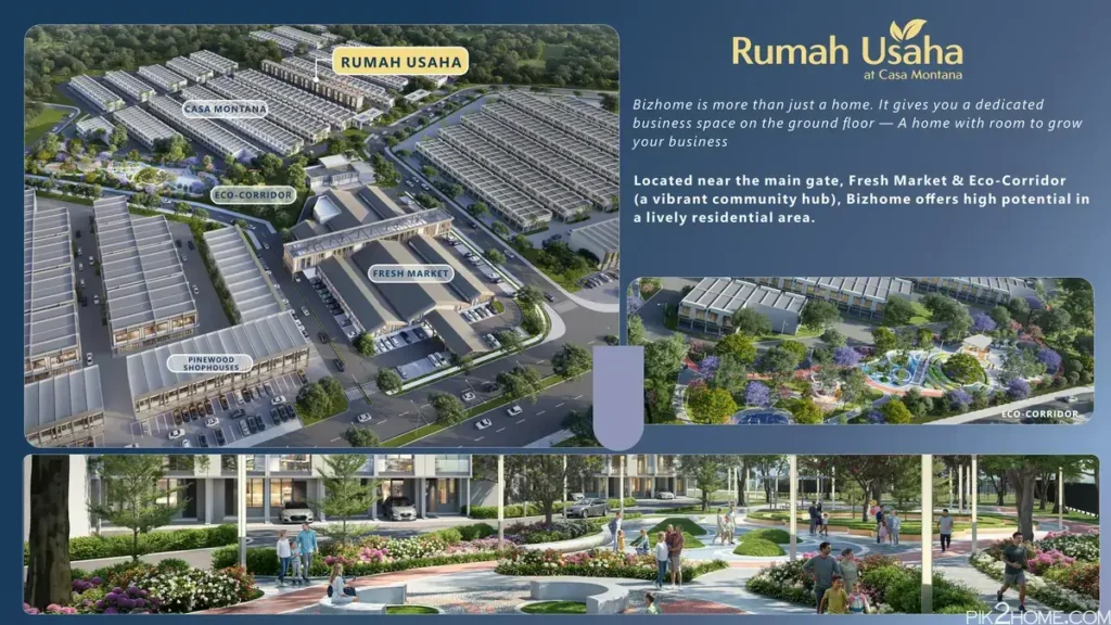 Posisi Rumah Usaha Casa Montana PIK2
